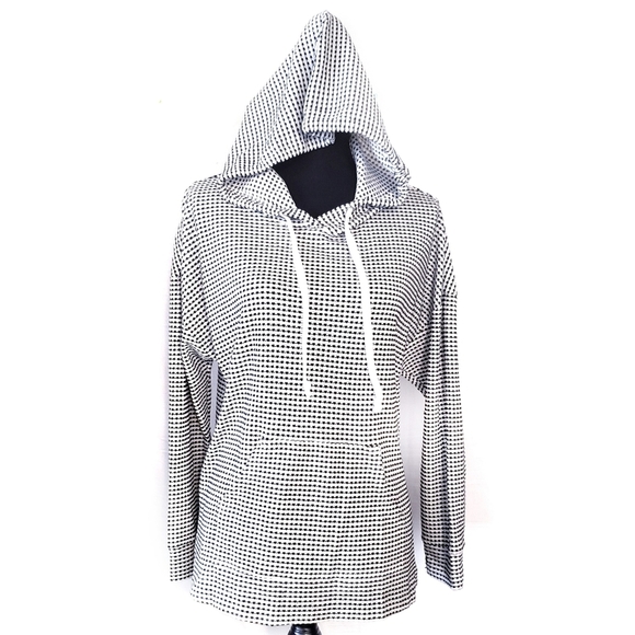 Melloday checkered sweatshirt XS black & white - Picture 4 of 6